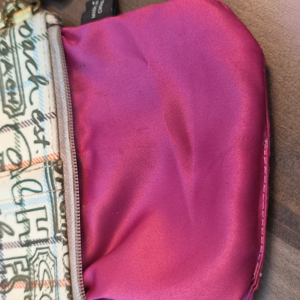 Coach Poppy Graffitti 1941 Tattersall Wristlet, Mini Purse - Picture 4 of 5